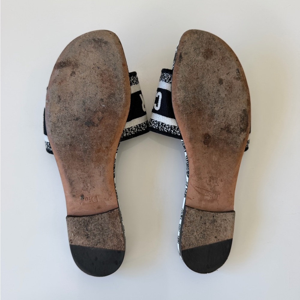 Dior Monochrome Patterned Slides - image 6